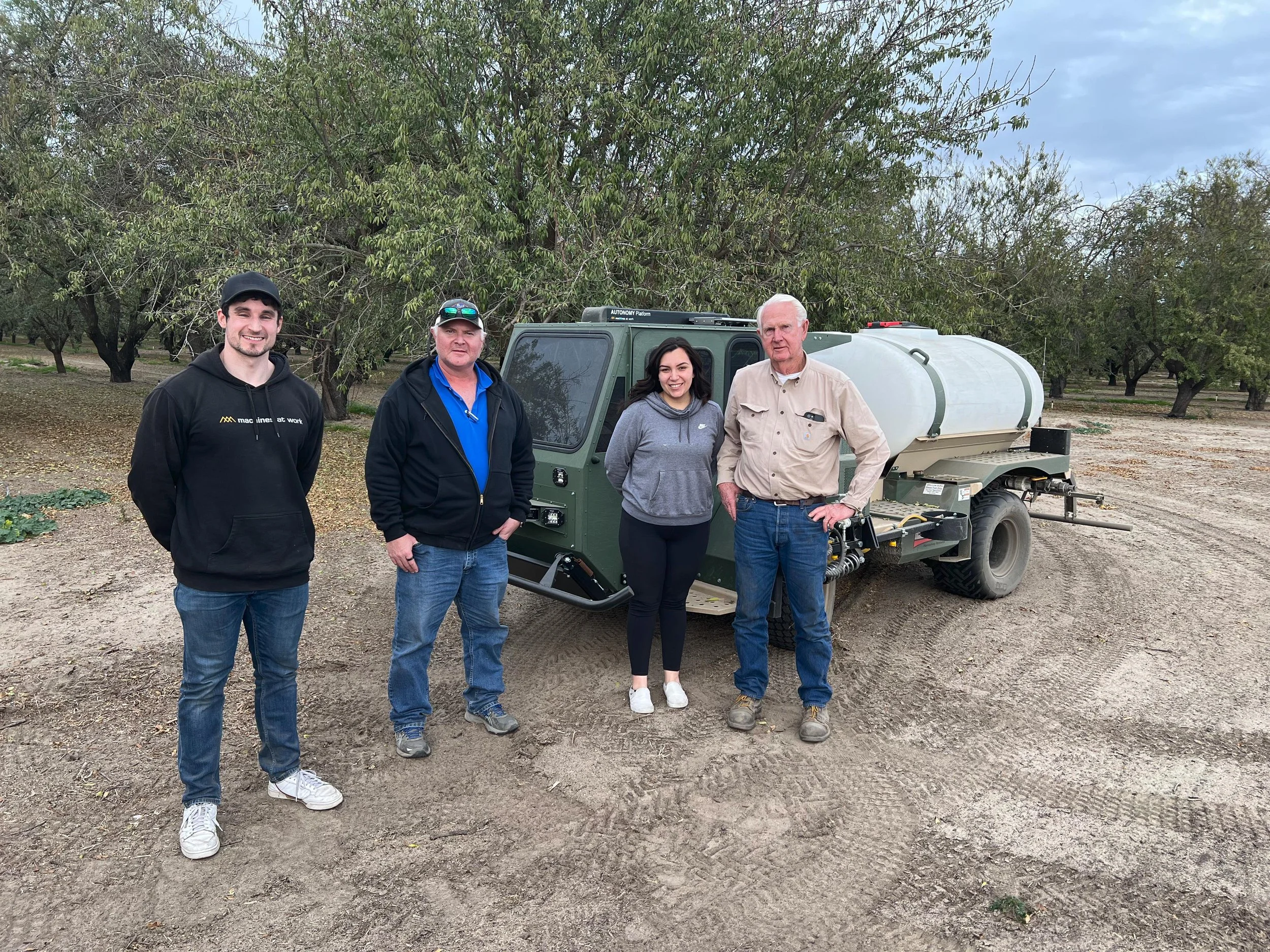 Autonomy demo to orchard teams