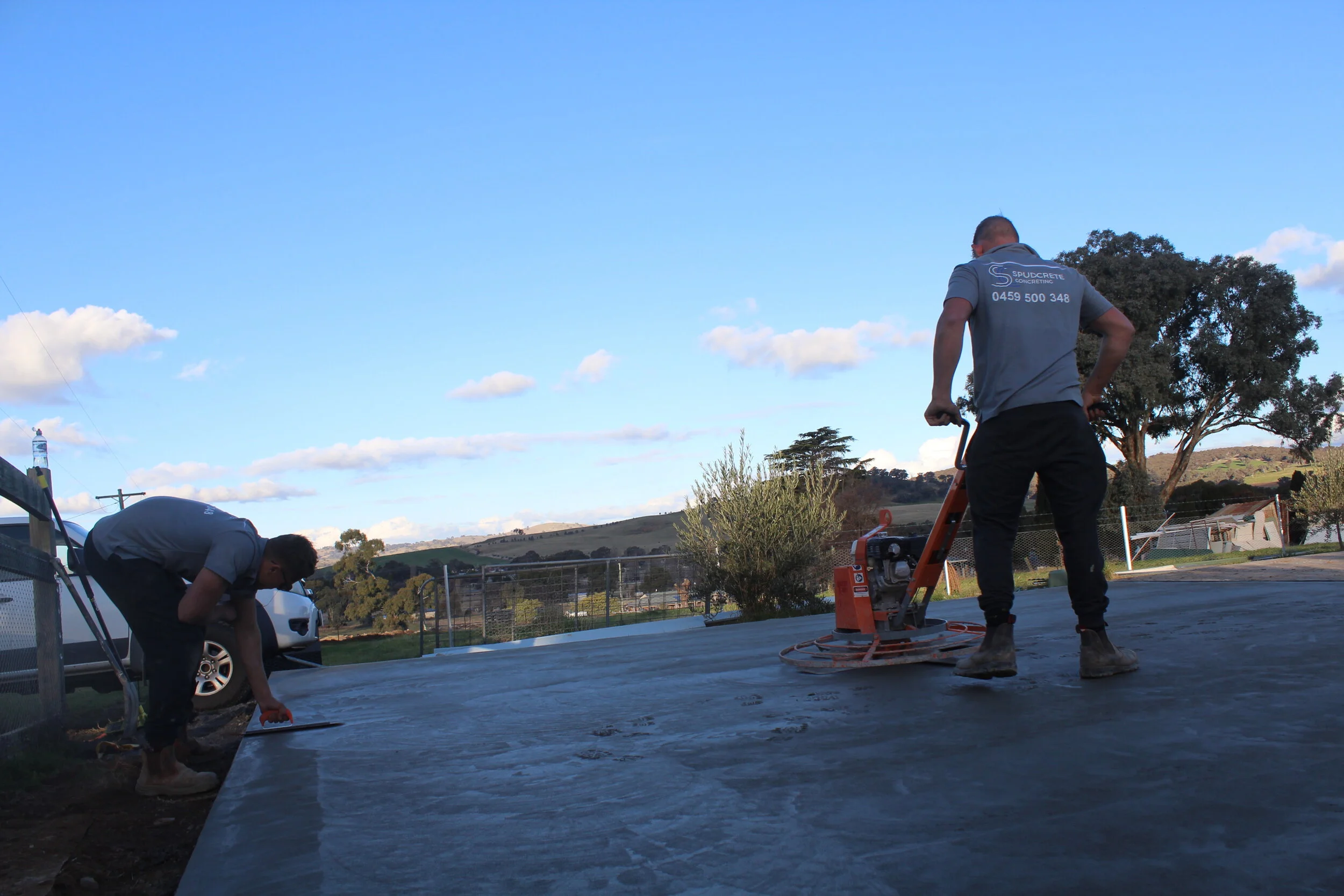 Shed slab concrete in Lyndhurst