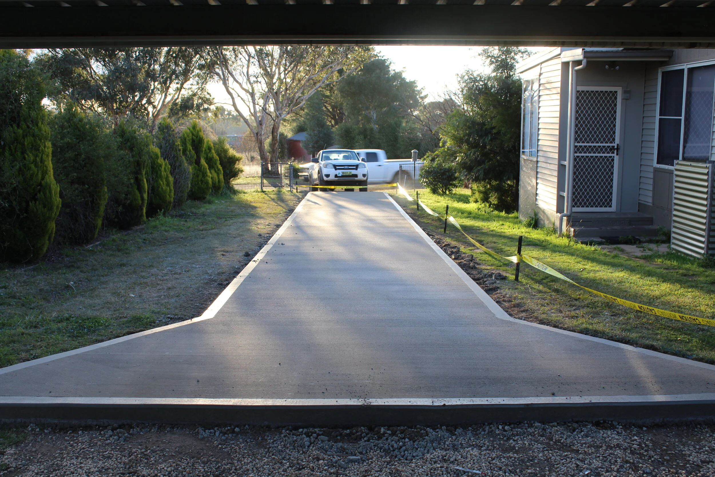 Driveway concrete in Lyndhurst