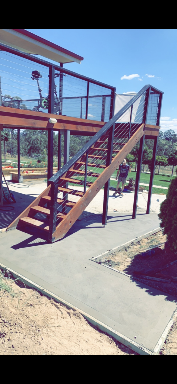 Blayney under stairs concrete