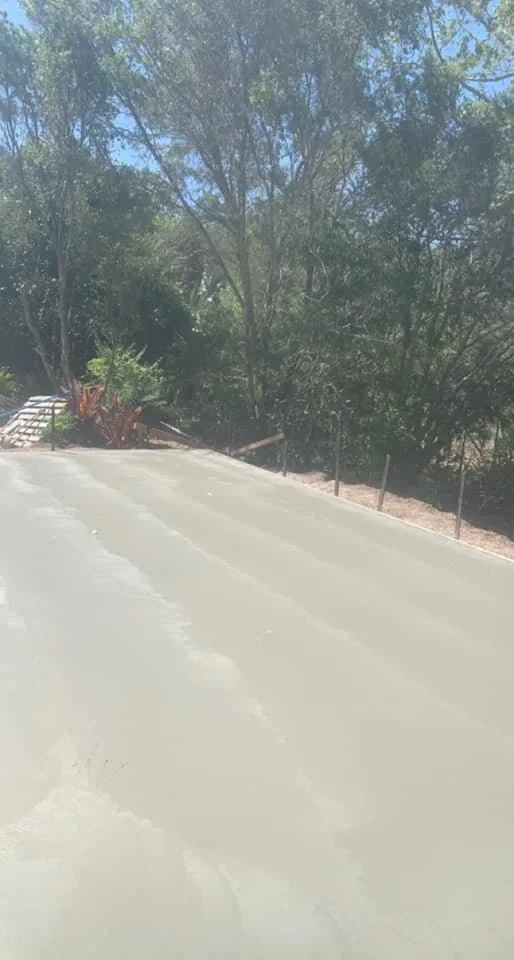 Burnt shed slab QLD