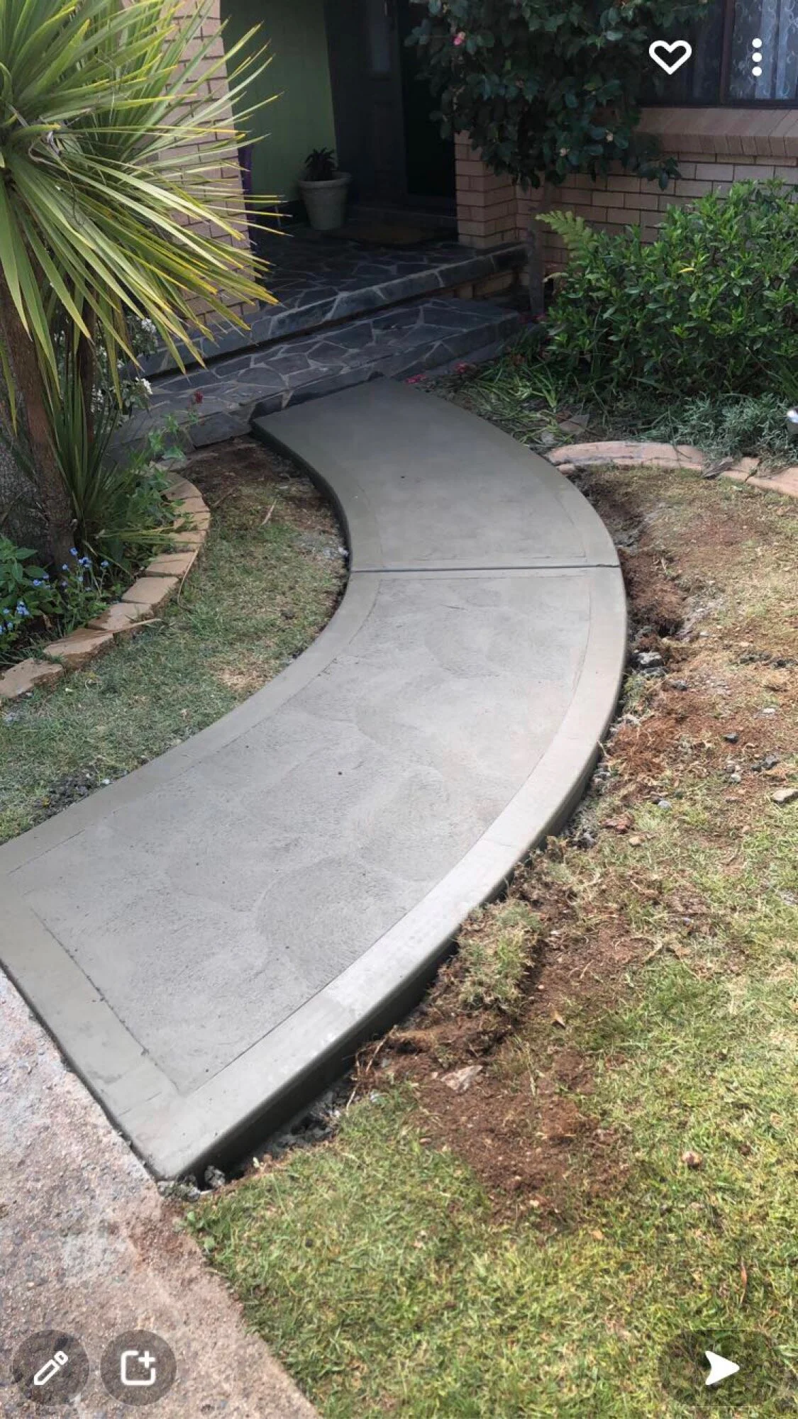 Pathway in West bathurst ripped up and repoured