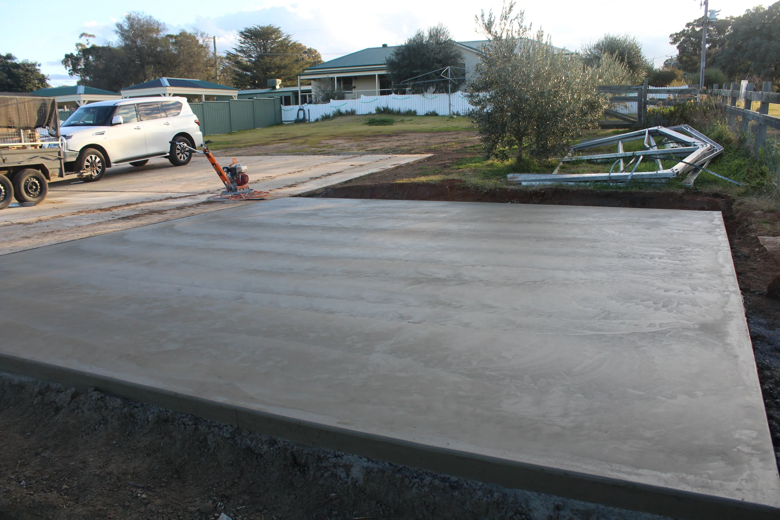 Shed concrete slab in Lyndhurst