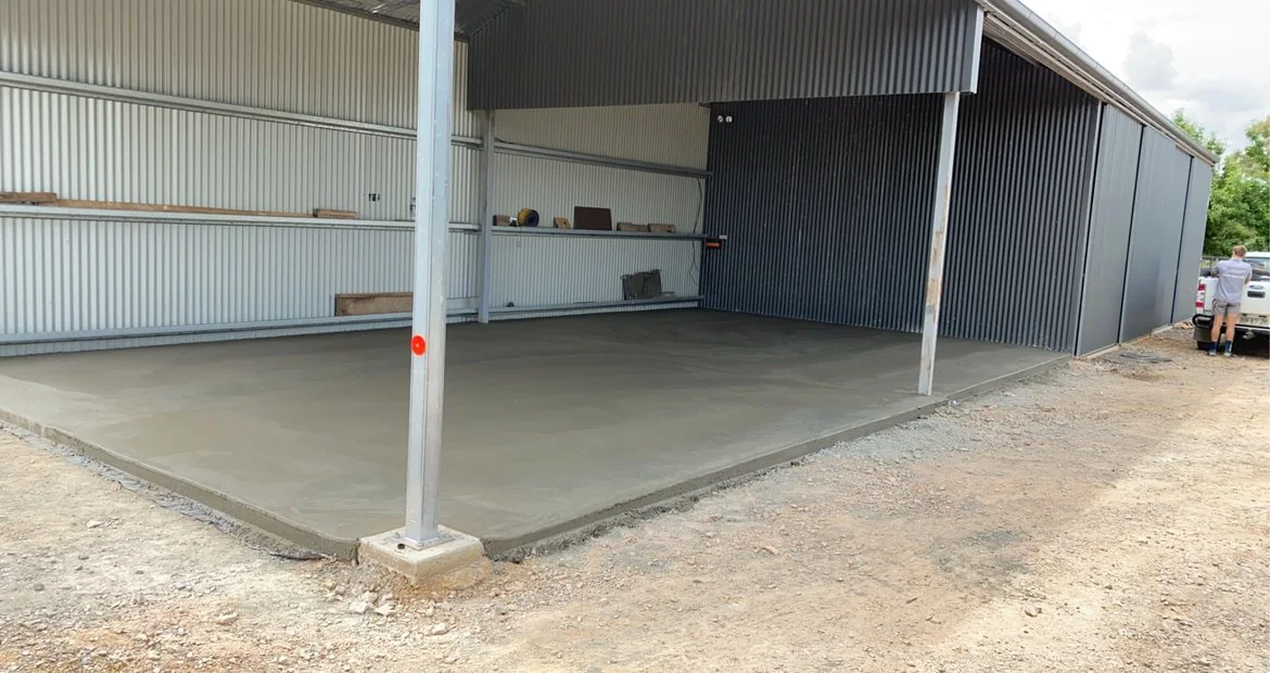 Shed slab in Central West