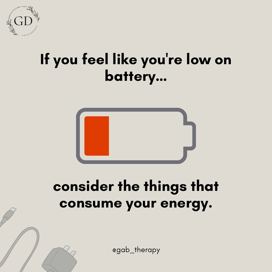 How do you charge up? 🔋

Everyday we have interactions or situations that give and take from our mental and emotional battery. 

Reflect on some of the recent interactions consuming your energy. Are they giving or taking from your internal battery? 