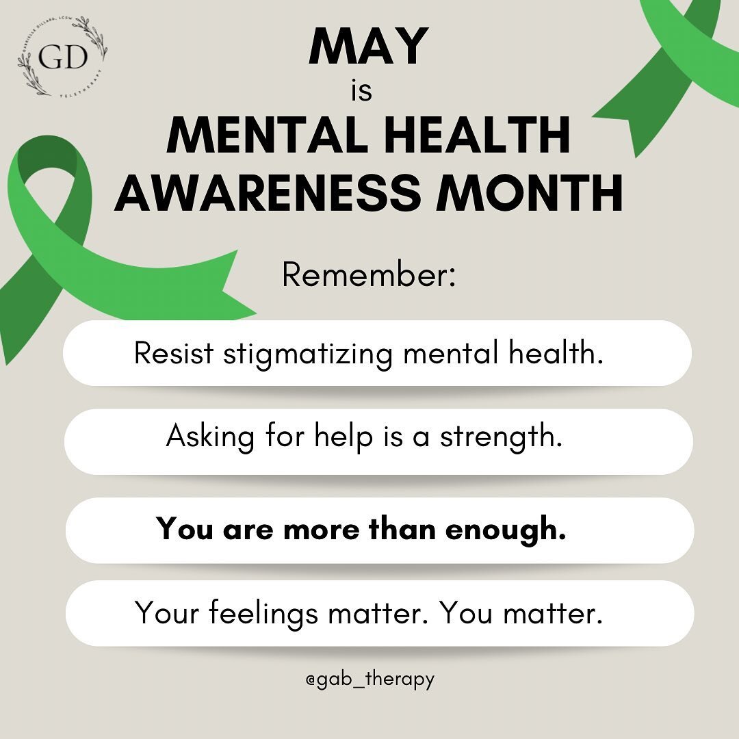 Share to spread awareness and support!💚

May is Mental Health Awareness Month, a time to shine a light on the importance of mental health and wellness. This year's theme is &quot;You Are More Than Enough,&quot; a reminder that no matter what you may