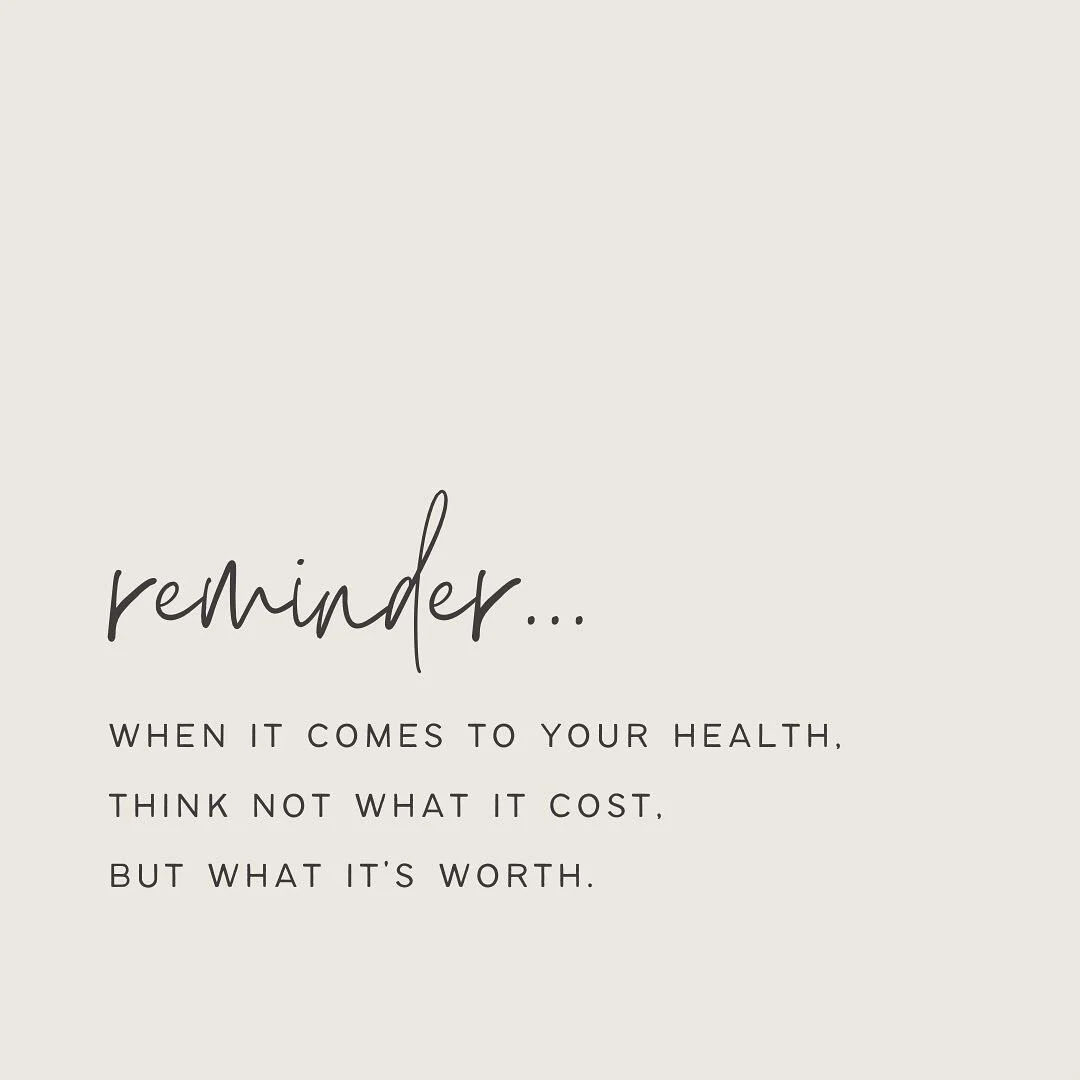 “I hate a good return on investment!” said no one ever!!! 
So here is what the ROI could look like when you invest in your health…
βοΈ Improved energy 
βοΈ Improved sleep
βοΈ Improved mood
βοΈ Improved digestion
βοΈ Improved metabolis