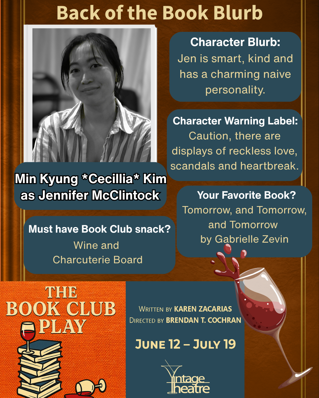 Back of The Book Blurb: Min Kyung “Cecillia” Kim