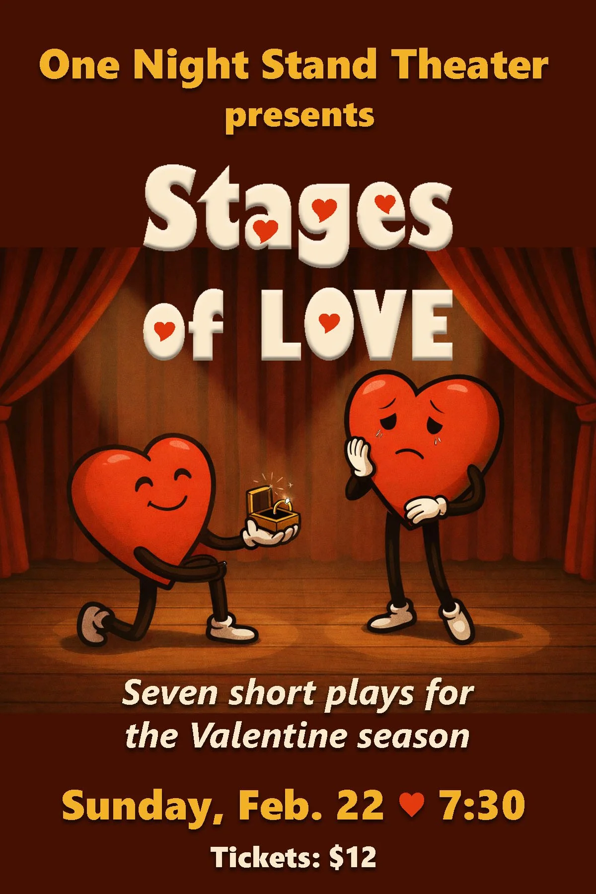 One Night Stand Theatre: Stages of Love