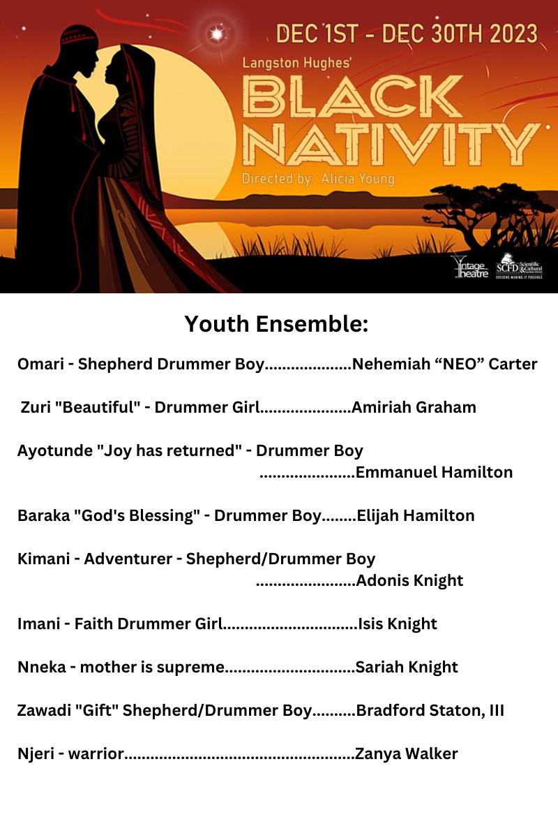Announcing the Cast and Creative Team of Black Nativity — Classics and