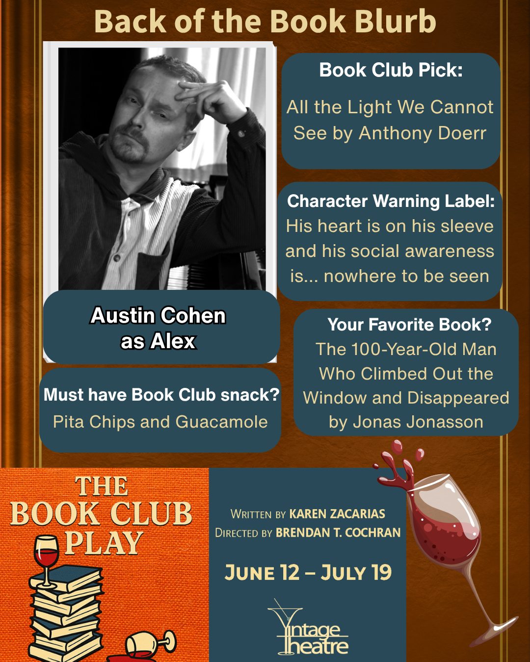 Back of The Book Blurb: Austin Cohen