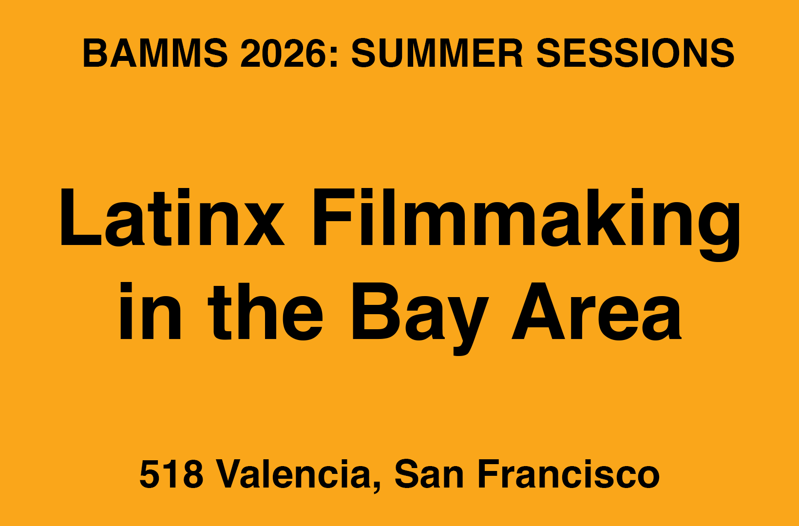 Latinx Filmmaking in the Bay Area