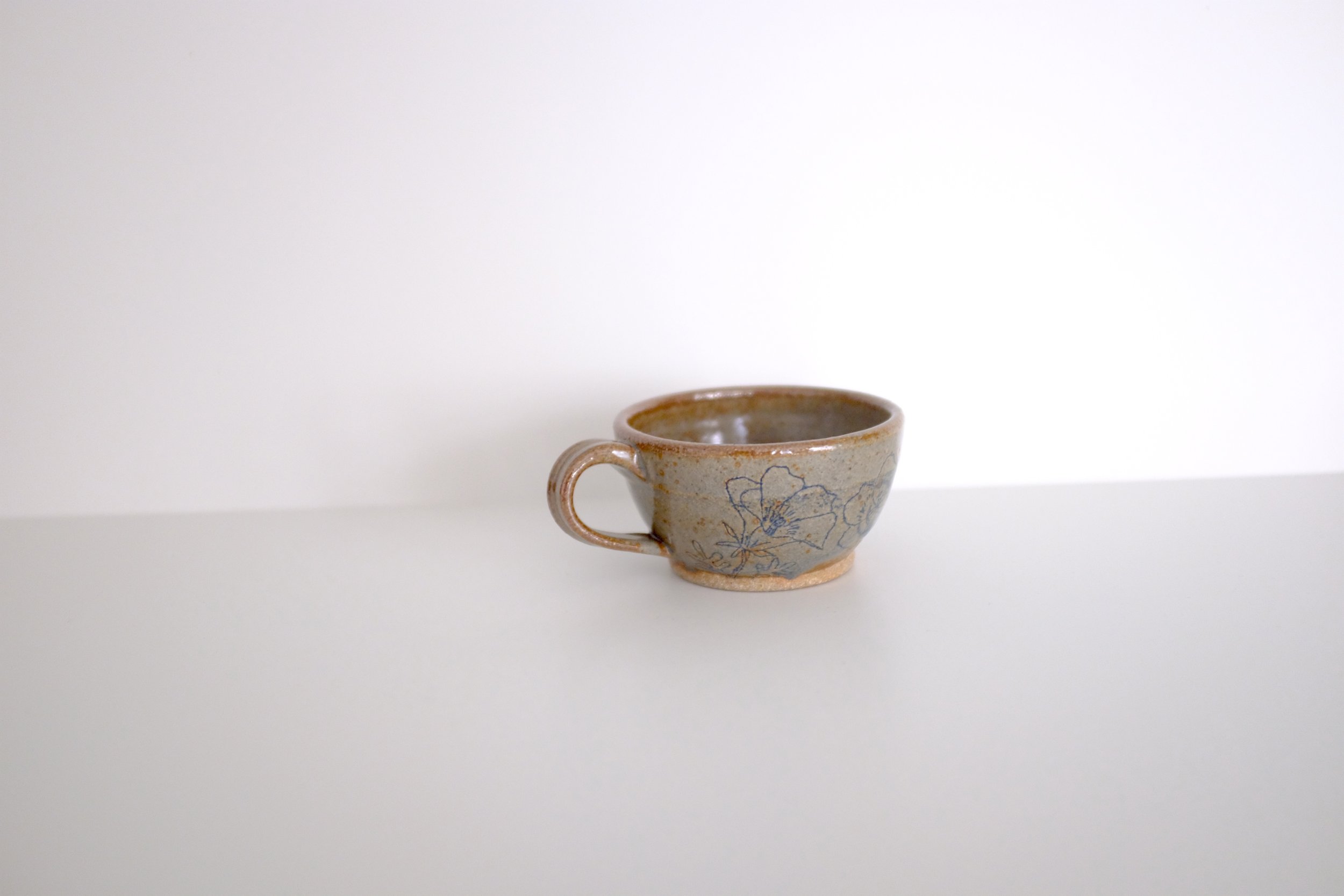 Baby Blue Eyes cappuccino cup