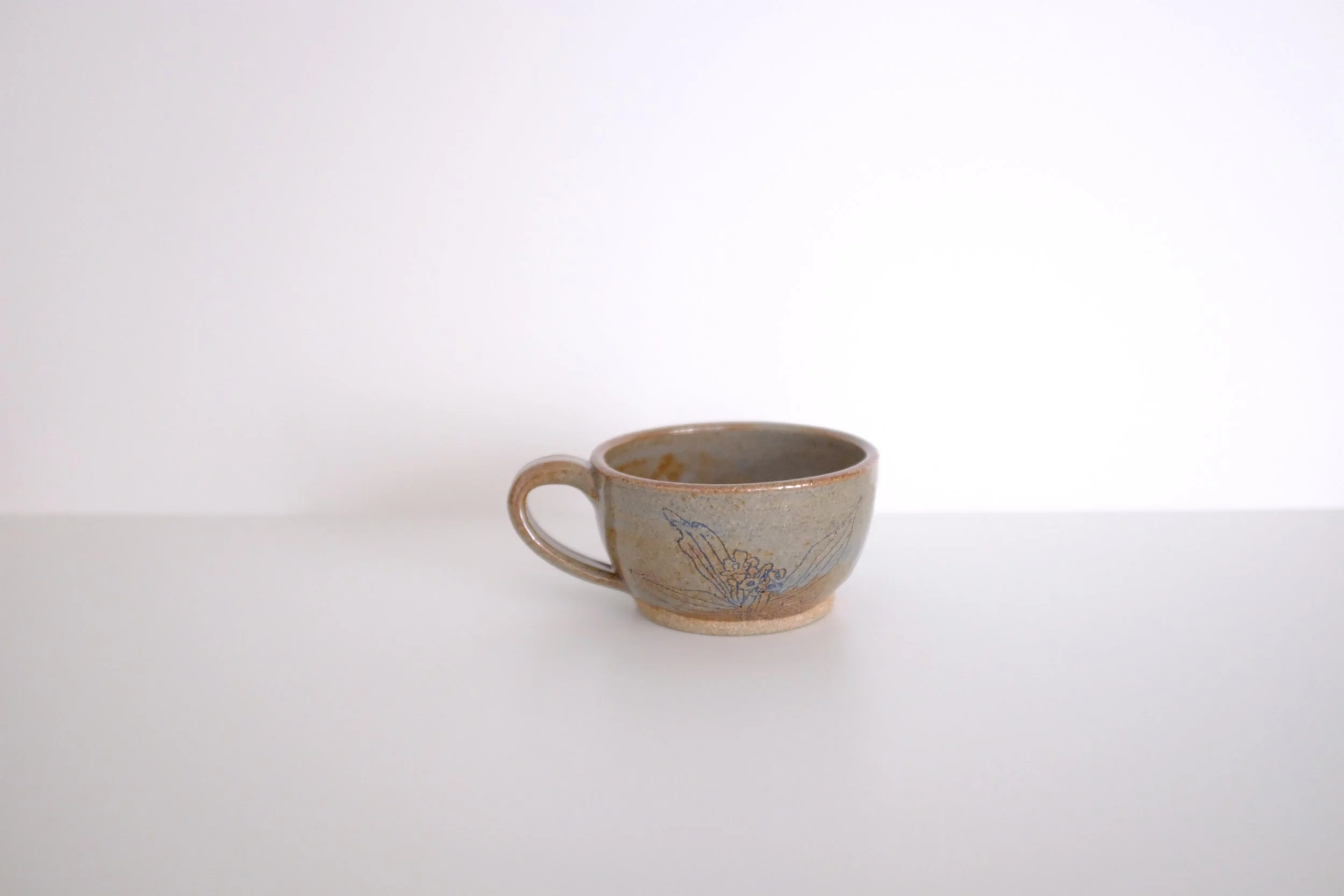 Fiddleneck cappuccino cup