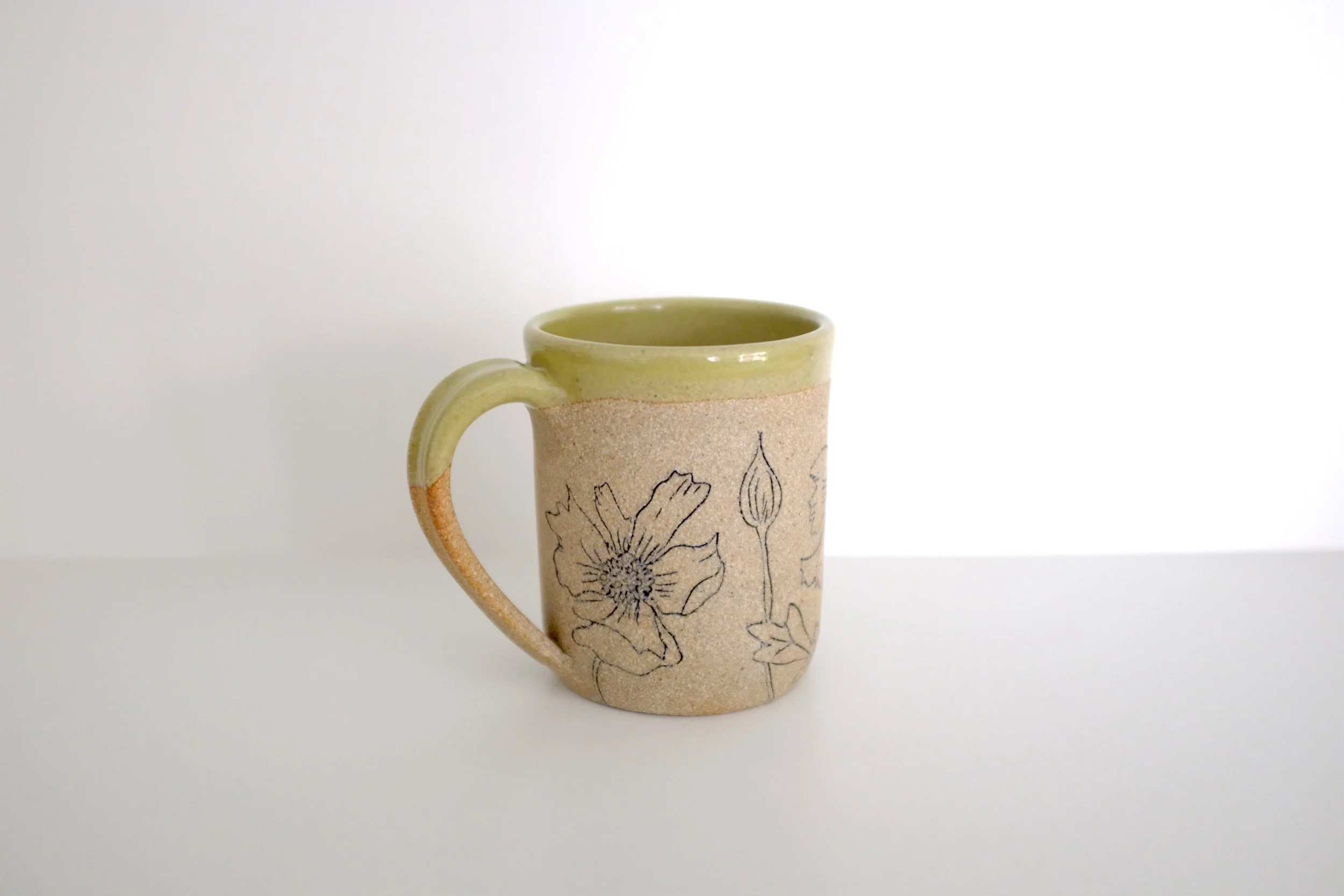 Matilija Poppy mug