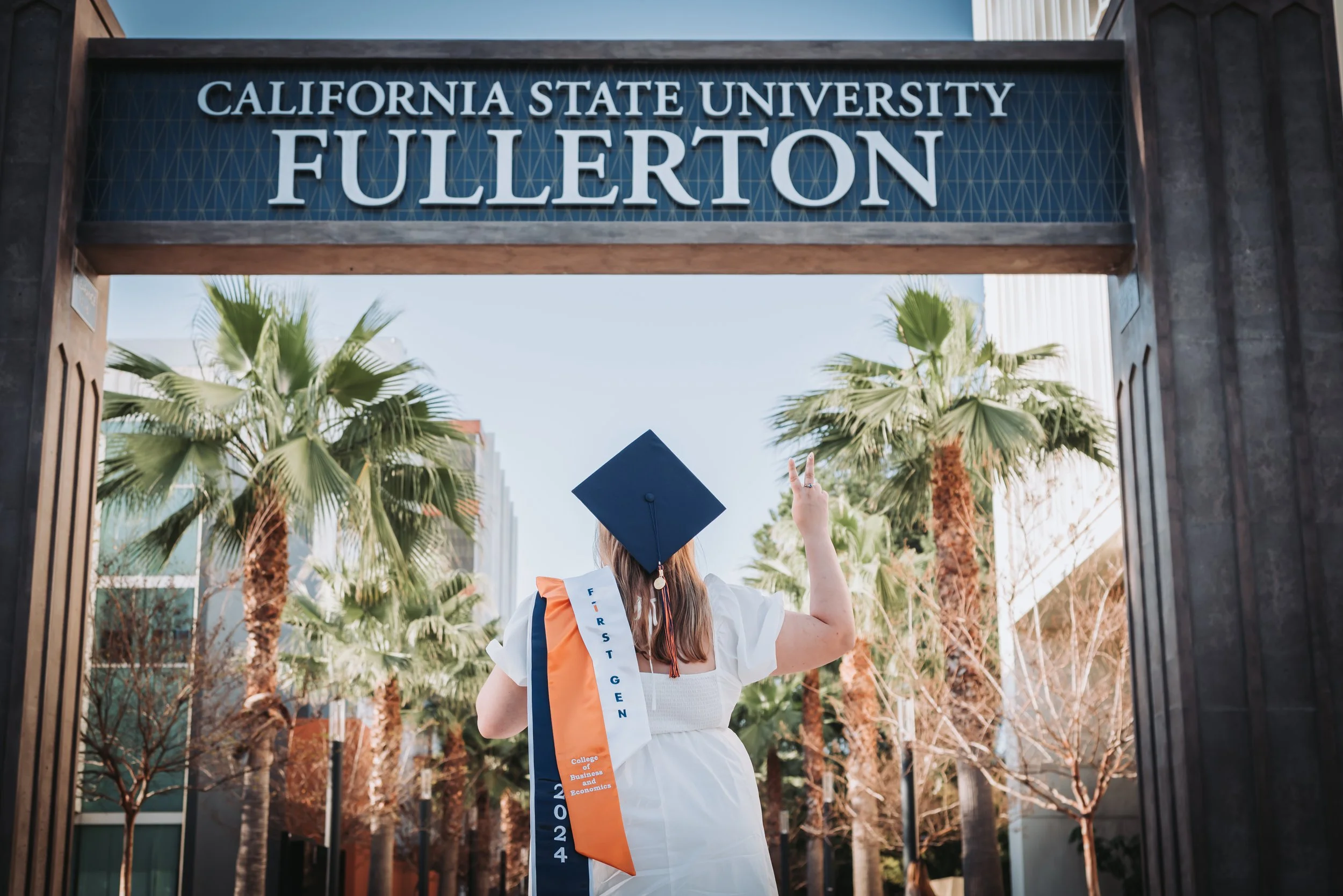 College Graduation Portraits at Cal State Fullerton &amp; Disneyland