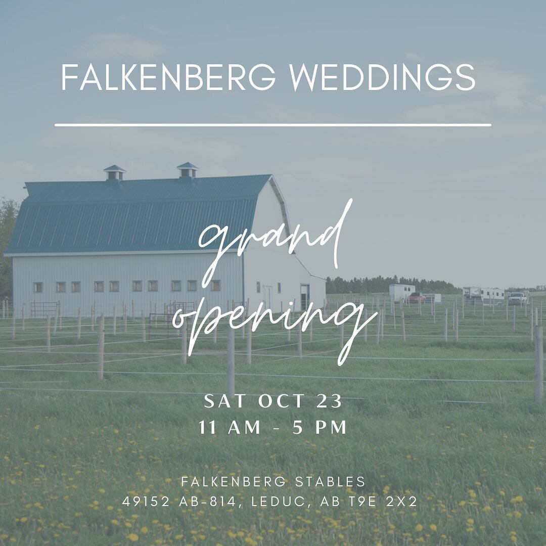 T-minus 2 days until our Grand Opening! We can&rsquo;t wait to share our space with you all 💕 

Come visit us this Saturday, tour our century old barn &amp; meet local vendors! 🥰