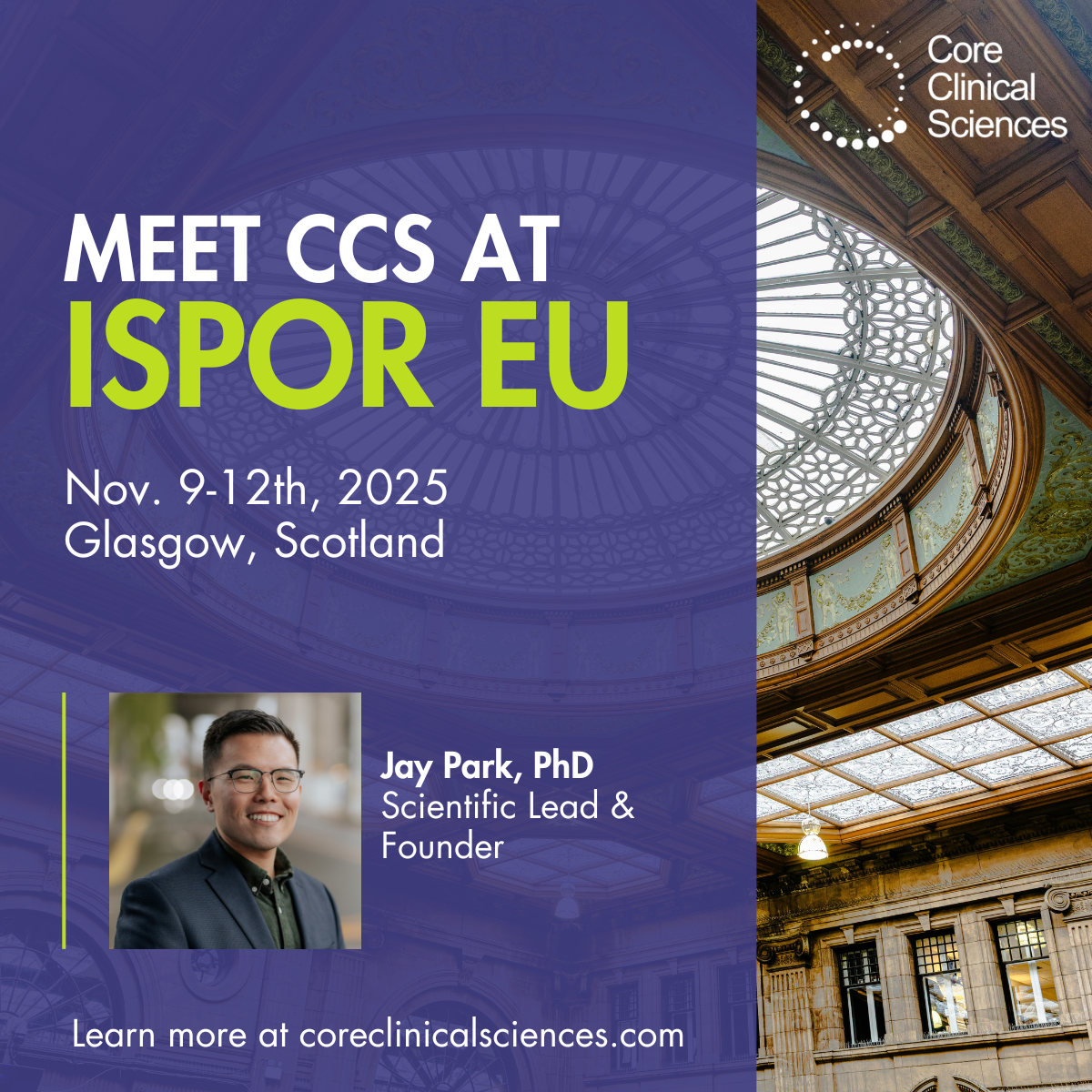Hello Glasgow! CCS goes to ISPOR EU 2025