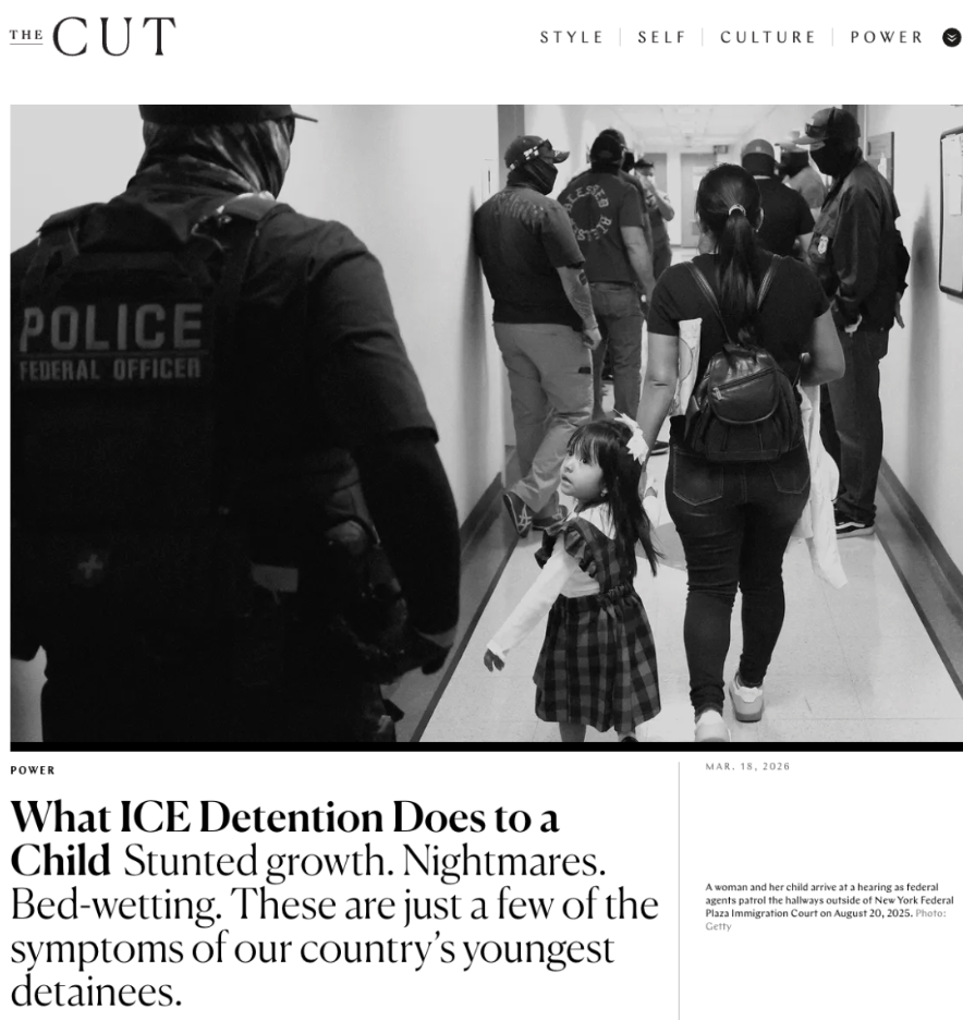 What ICE Detention Does to a Child