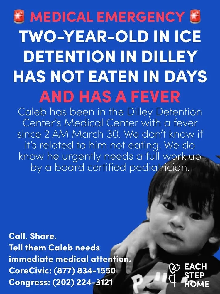 ICE detention is no place for a child. ⁣Call. Share.⁣ Tell them Caleb needs immediate medical attention.⁣ CoreCivic: (877) 834-1550⁣
Congress: (202) 224-3121