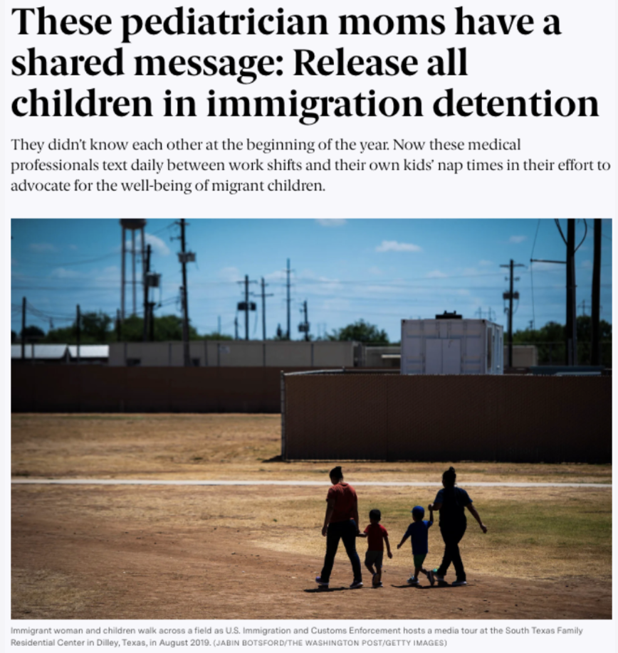 These pediatrician moms have a shared message: Release all children in immigration detention