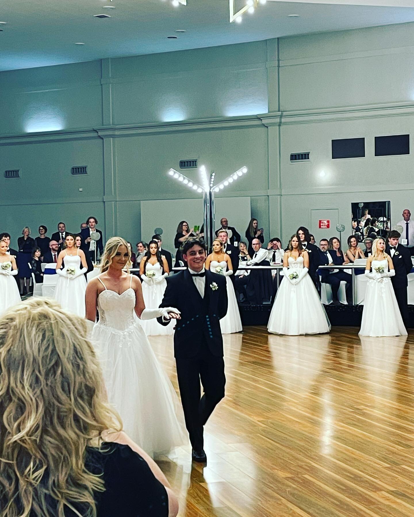 Proud parent moment! Bill&rsquo;s youngest son, Monte and his beautiful girlfriend, Scarlett celebrating their final year of high school with a stunning Debutant ball. Pleasing to see lots of woollen suits being worn! #merinowool #merino #prouddad