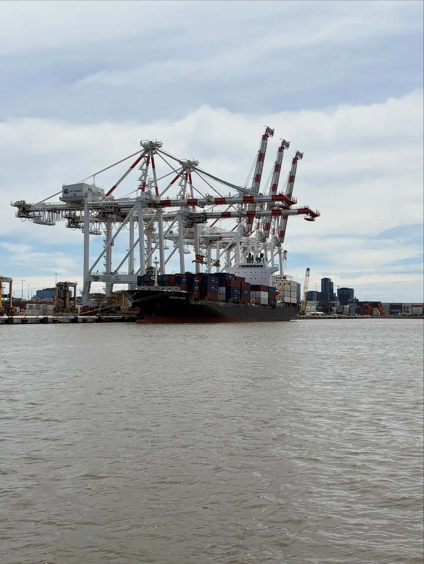 We enjoyed an invitation to tour the Melbourne Ports. A very up and close look at how the majority of the products we take for granted come and go! I tried to find the containers of our @futurefibresau wool heading off to many of our clients. 🇦🇺🐑 
