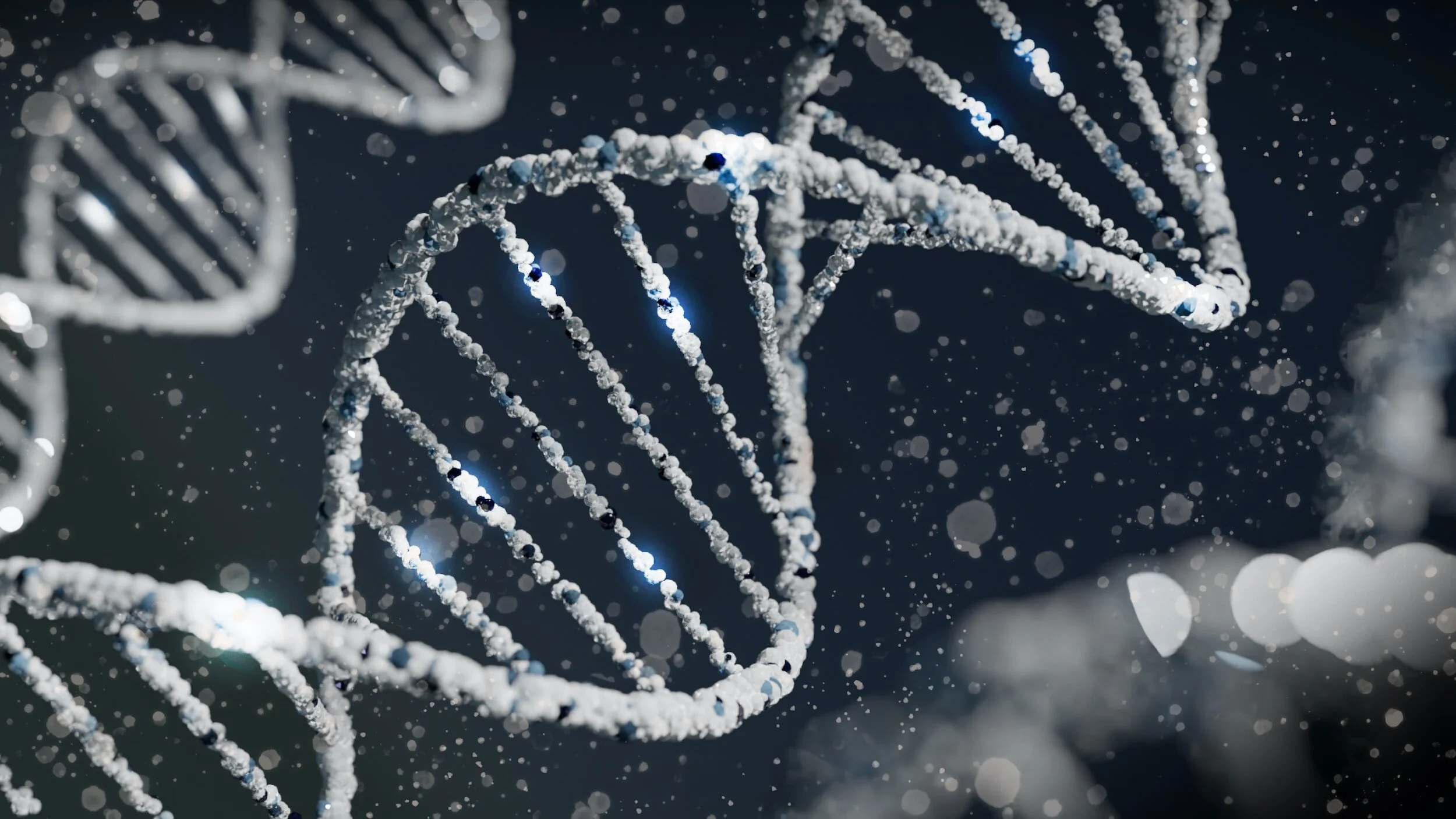 dna structure closeup science background
