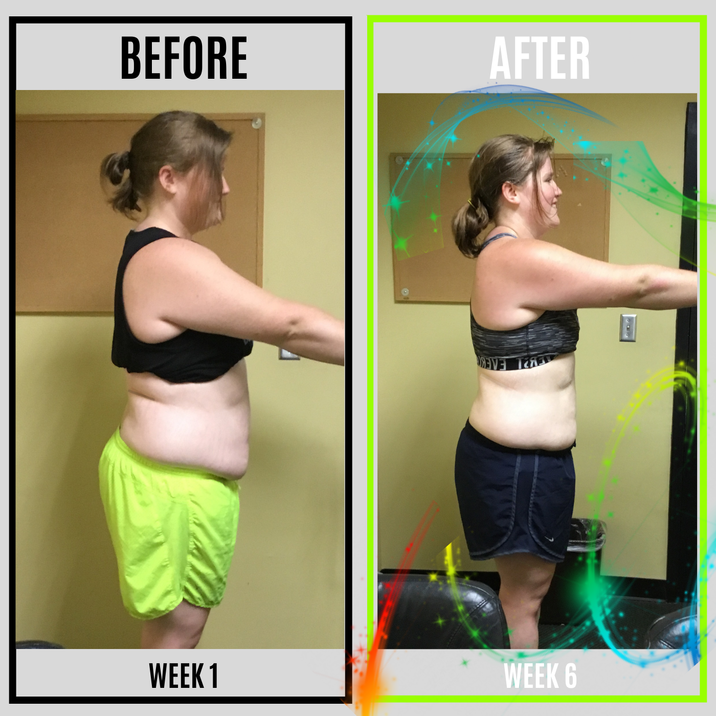 week 1 to week 6 result