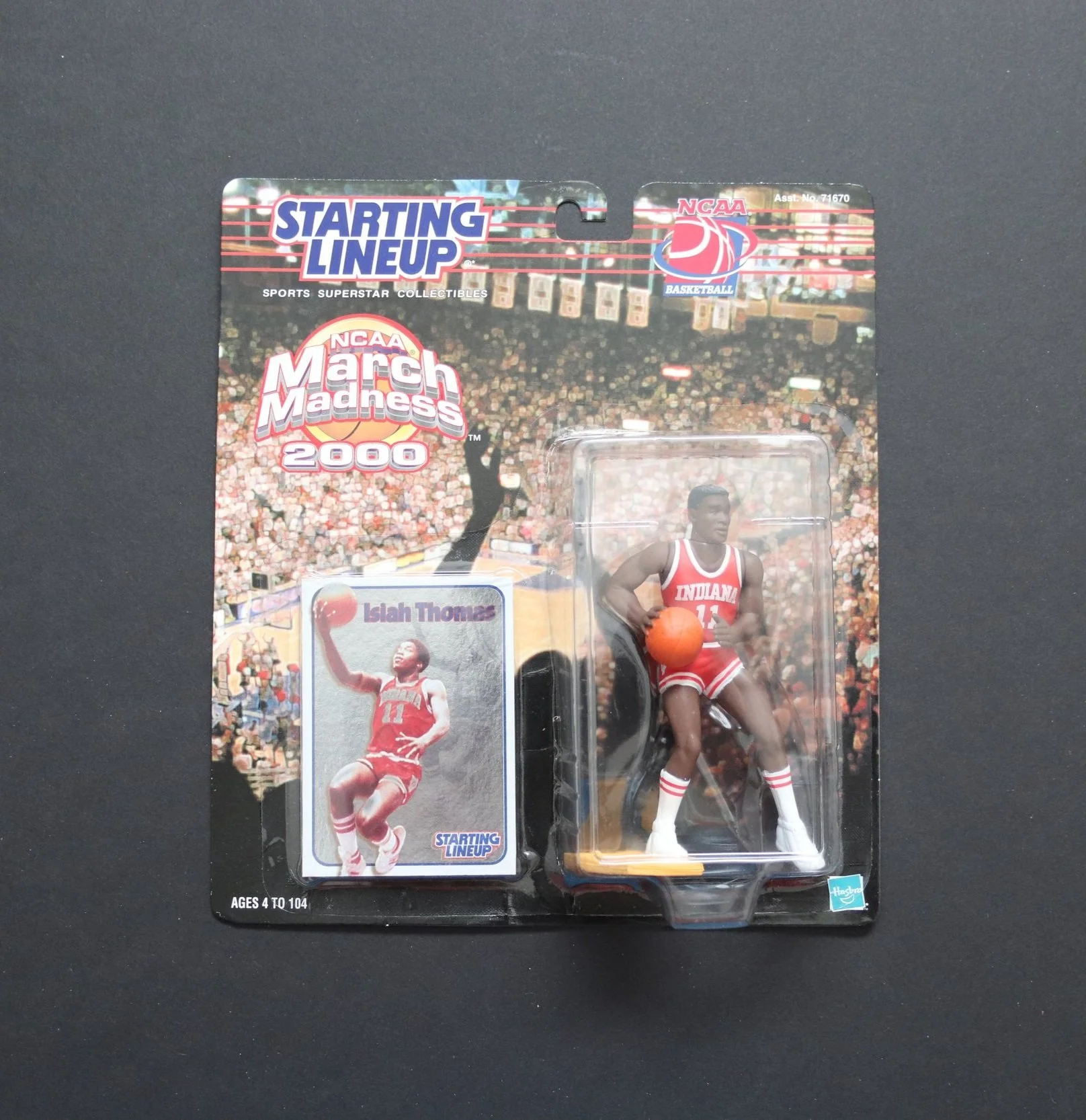 IU Indiana University Hoosiers Basketball Memorabilia: Isiah Thomas NCAA March Madness 2000 Starting Lineup Action Figure