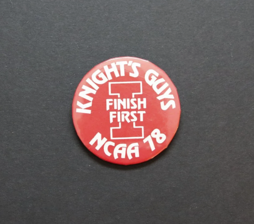 IU Indiana University Hoosiers Basketball Knights Guys Finish First NCAA 1978" Button