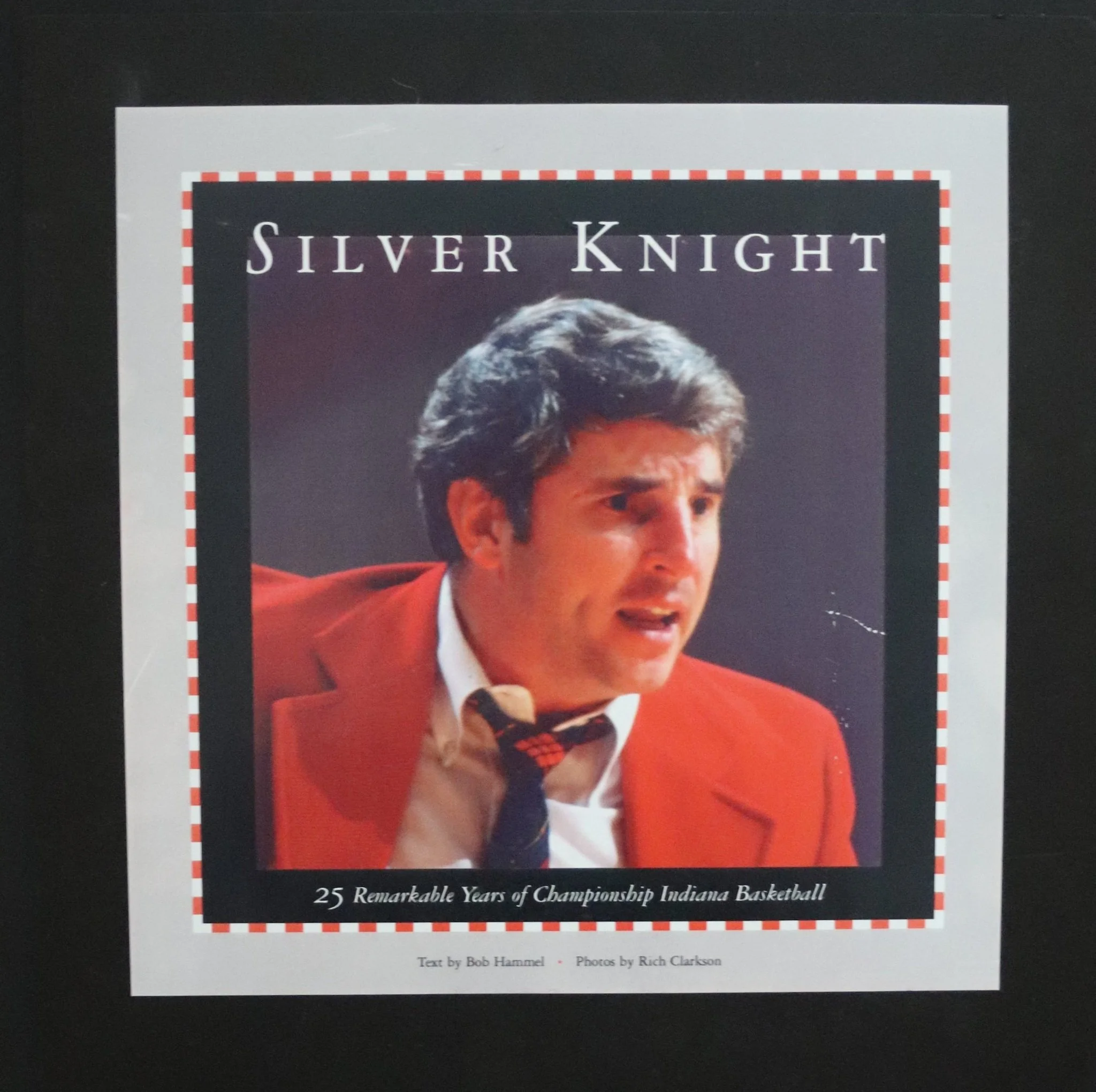 IU Indiana University Hoosiers Basketball Memorabilia Silver Knight Bob Knight Book Cover Proof