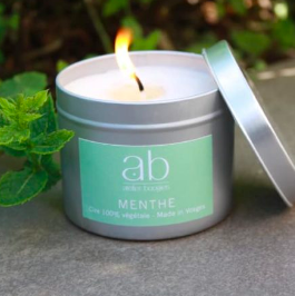 Bougie Artisanale Parfumée - Fragrance Menthe