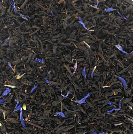 Thé Noir de Chine "Earl Grey Supérieur Fleurs Bleues" 100 gr