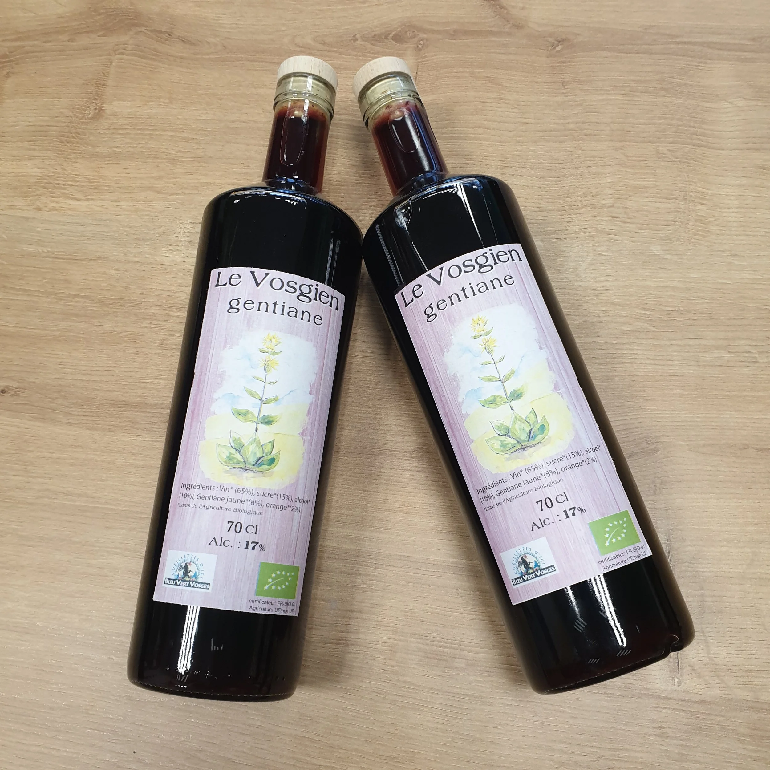 Apéritif "Le Vosgien Gentiane" 70 cl 17%vol