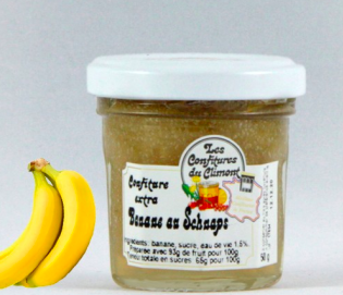 Confiture "banane au Schnaps" 50 gr