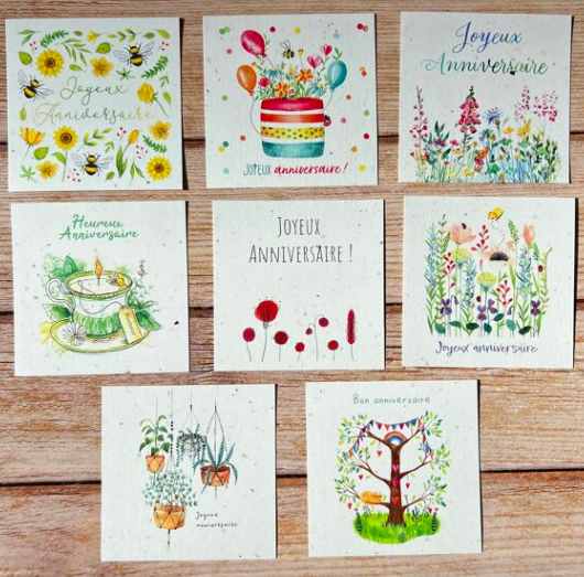 Carte Carrée "Joyeux anniversaire"