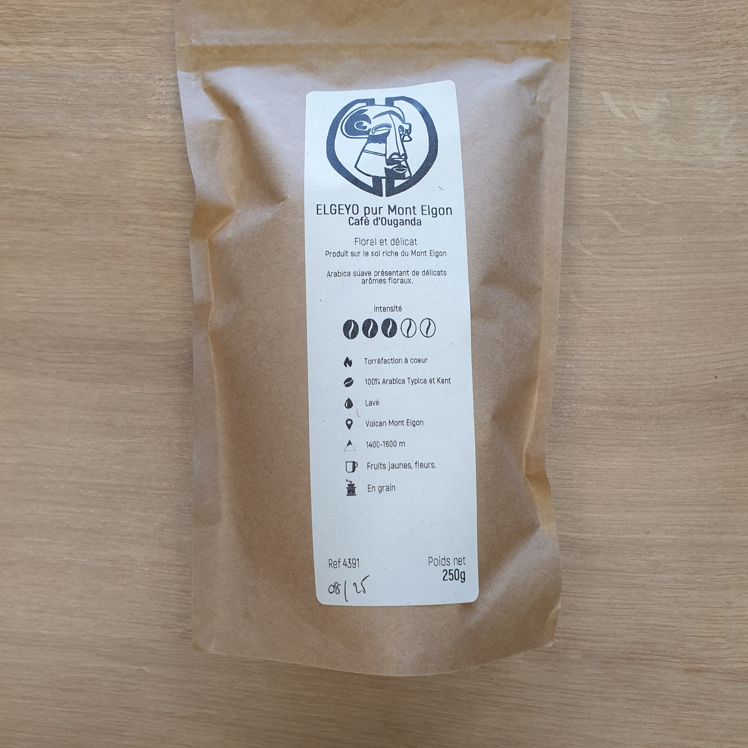 Café d'Ouganda "Elgeyo pur Mont Elgon" 250 gr