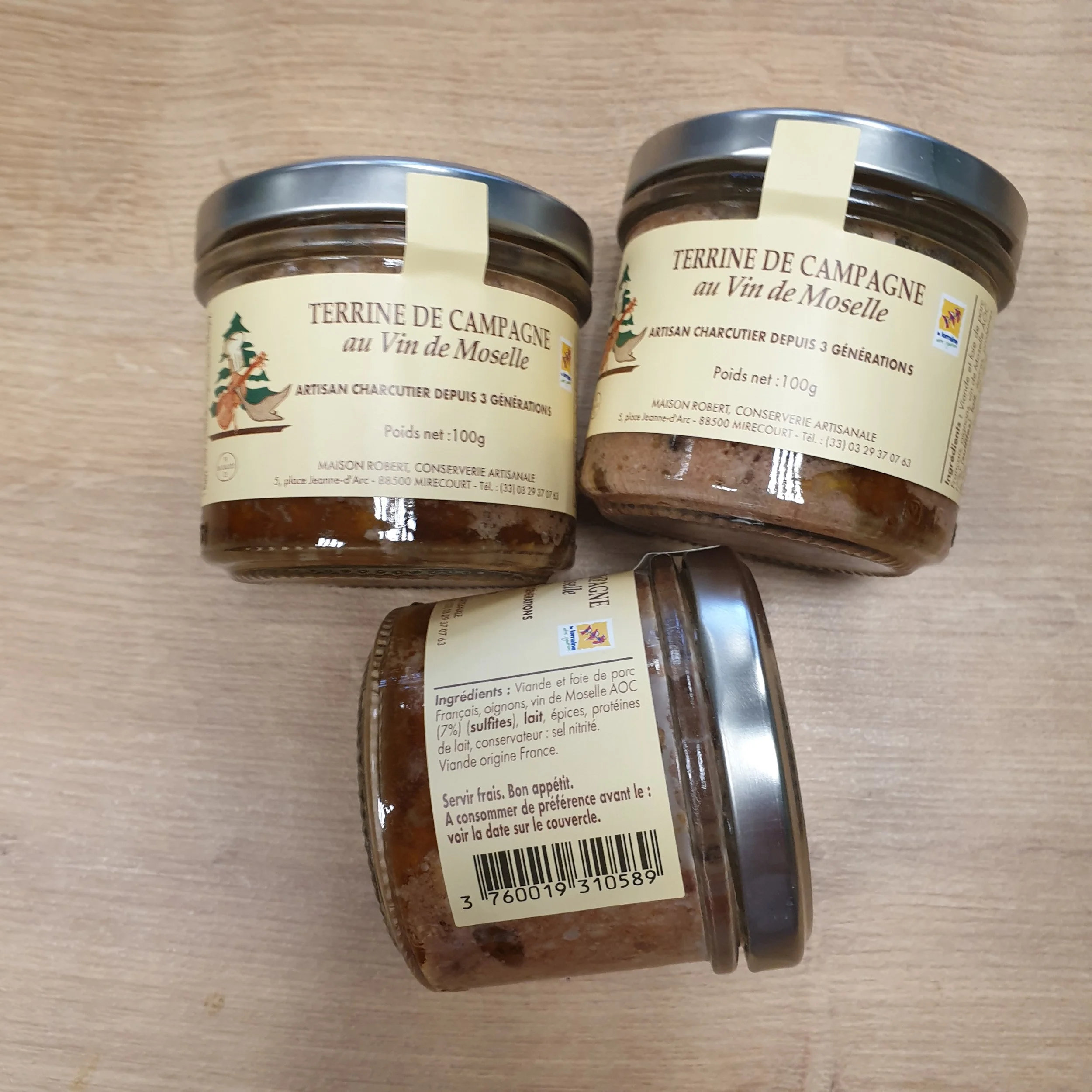 Terrine de campagne au vin de Moselle