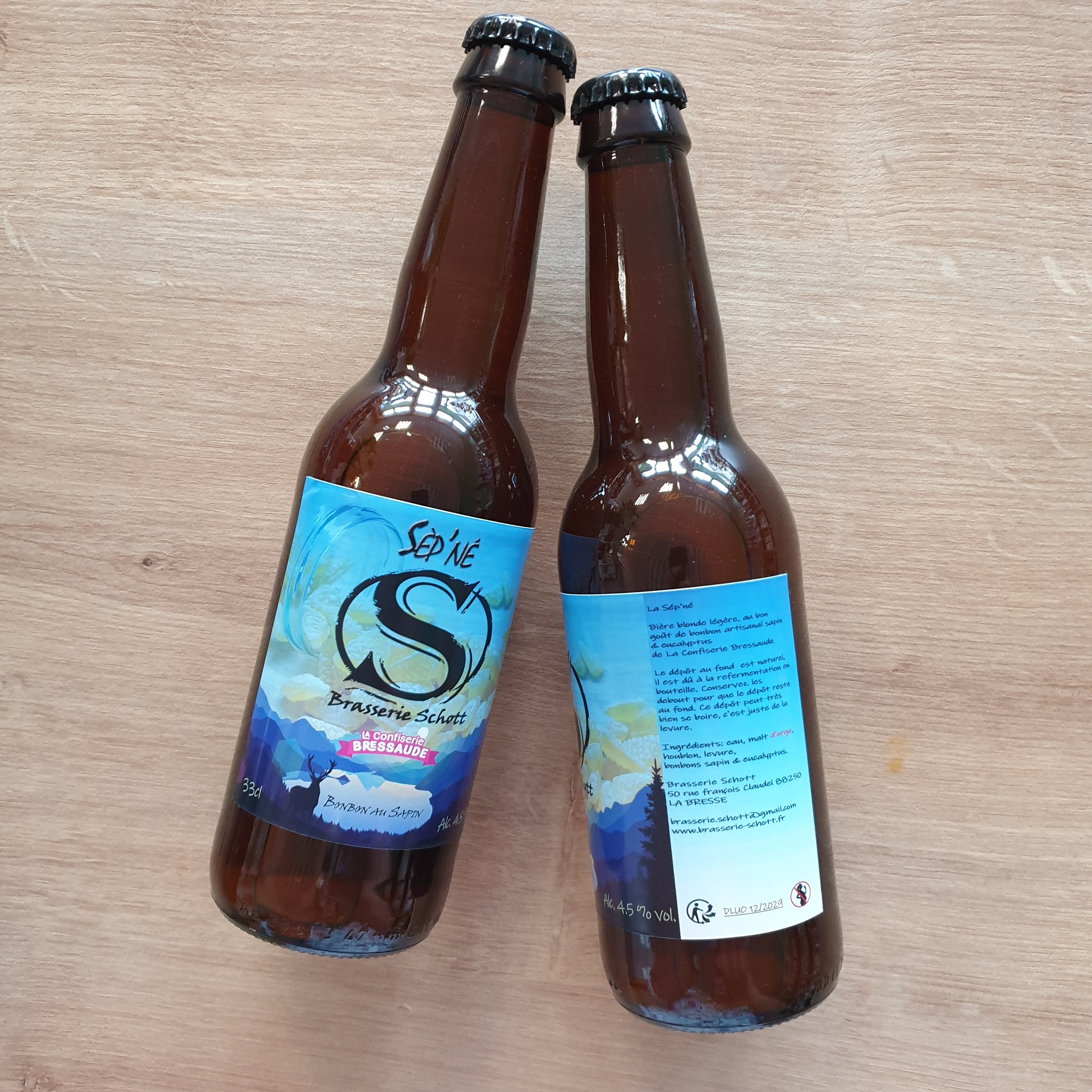 Bière Blonde "Sep'Né" 4,5 % vol