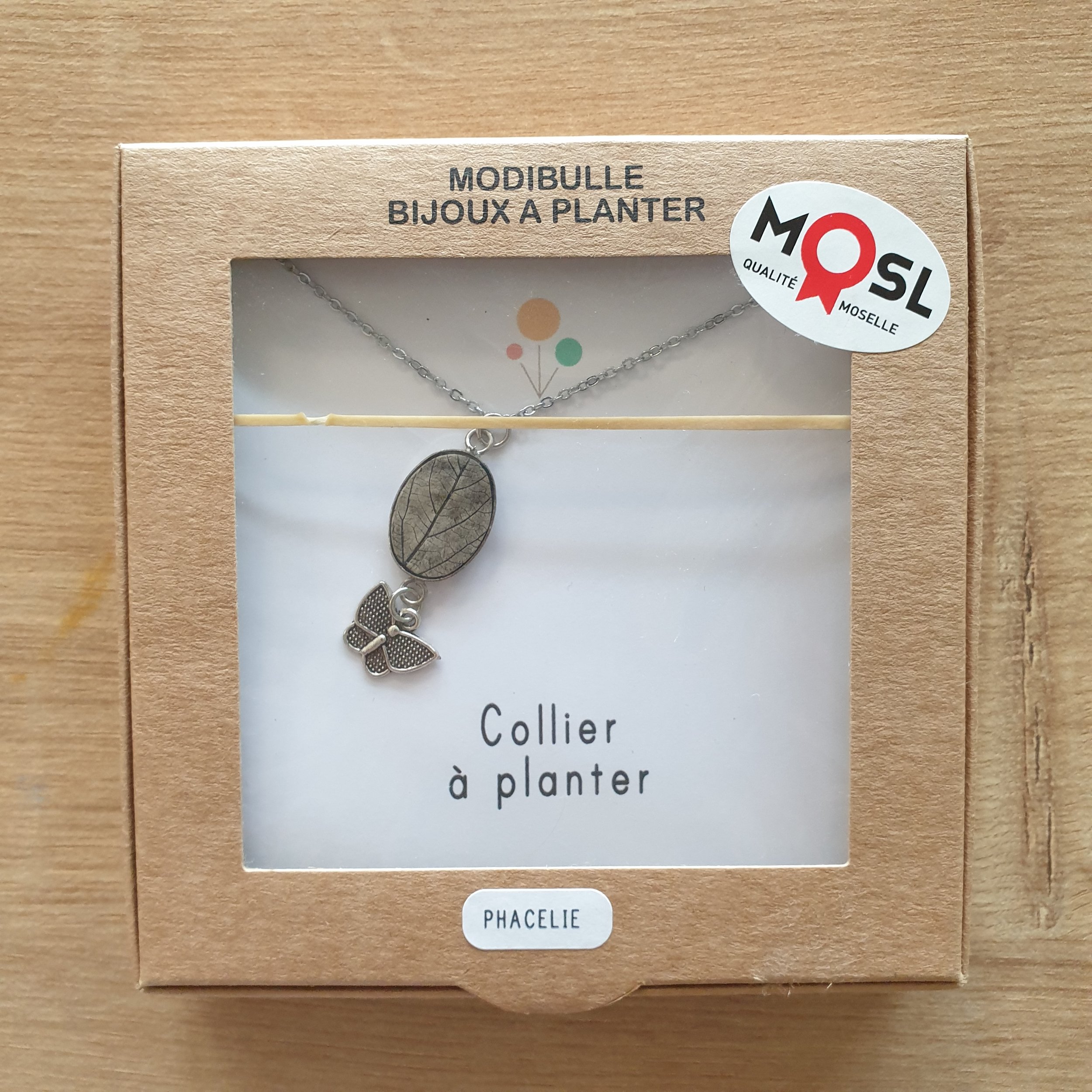 Collier à planter sur Chaîne - Phacélie (Noir)