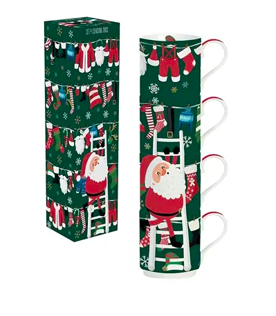 Set 4 tasses "Santa"