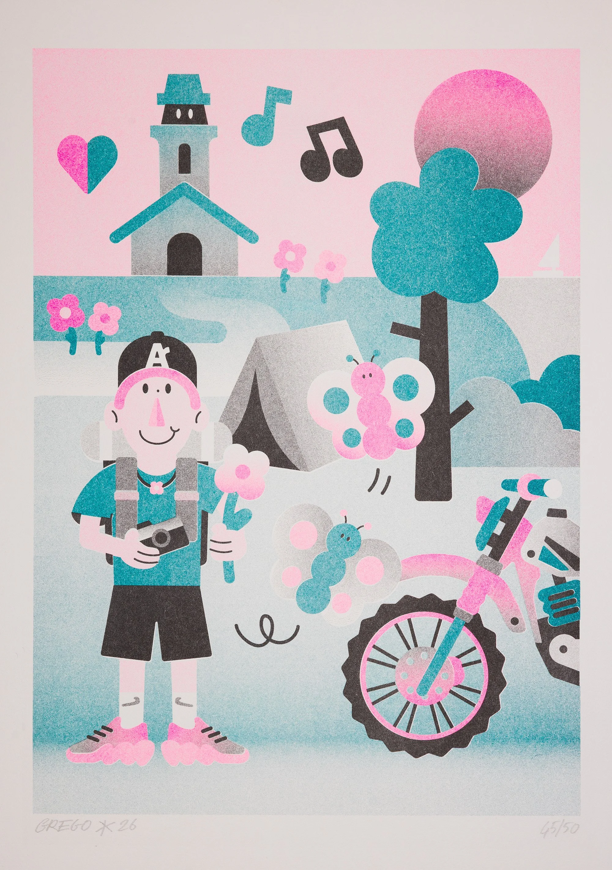 Belle-Île – Risographie A3