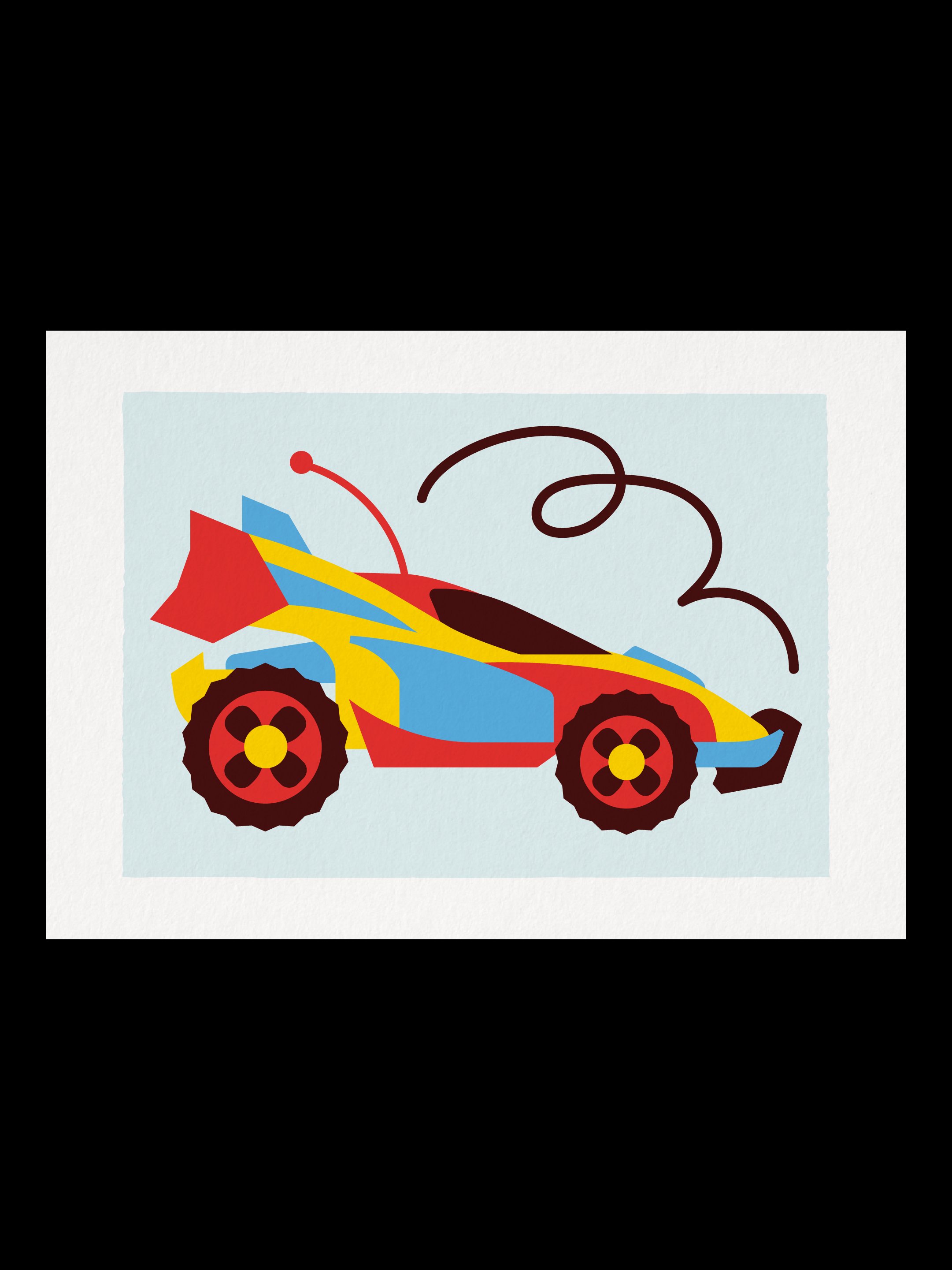 Voiture téléguidée – Illustration A5