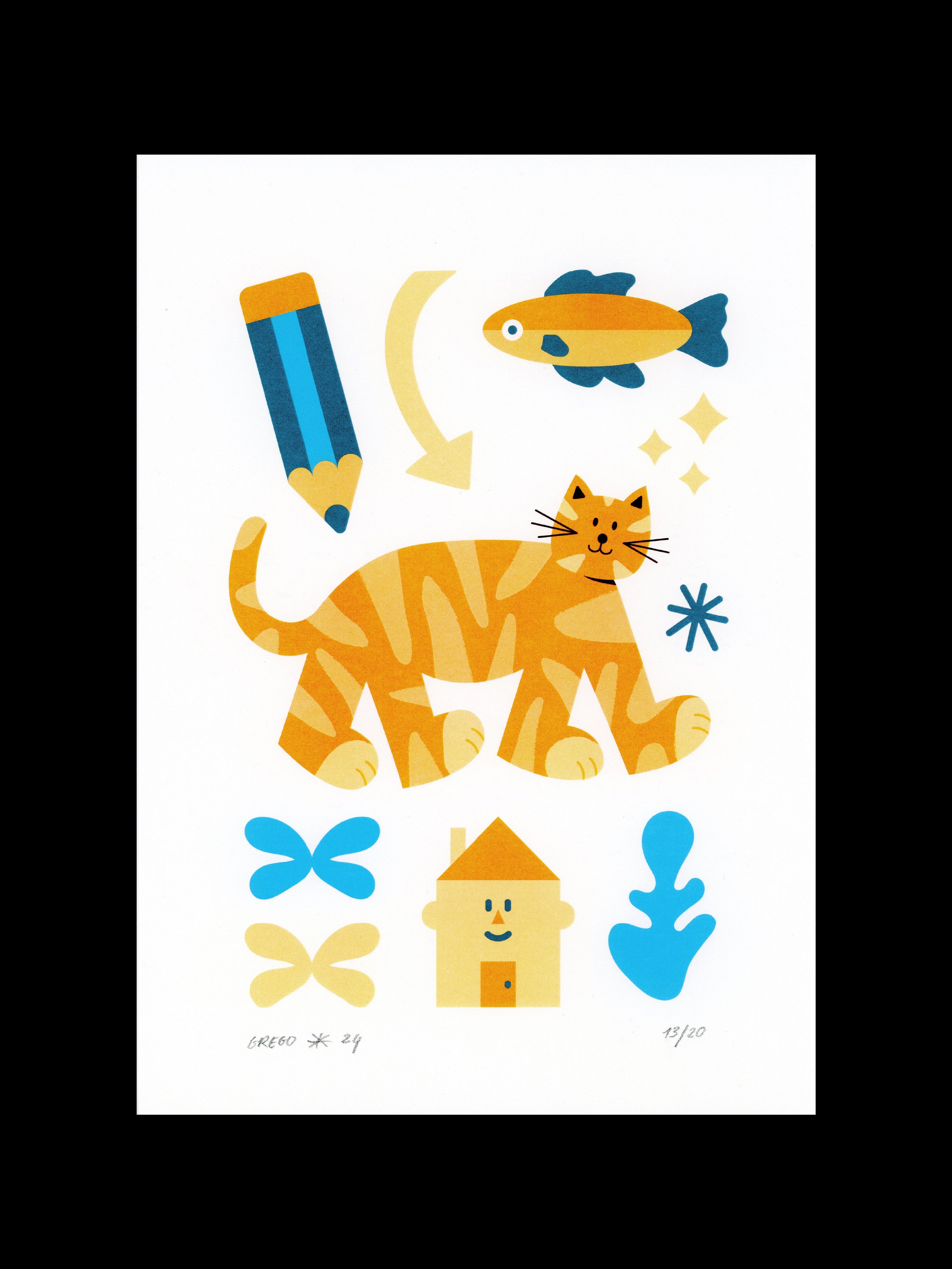 Maison douce – Illustration A4