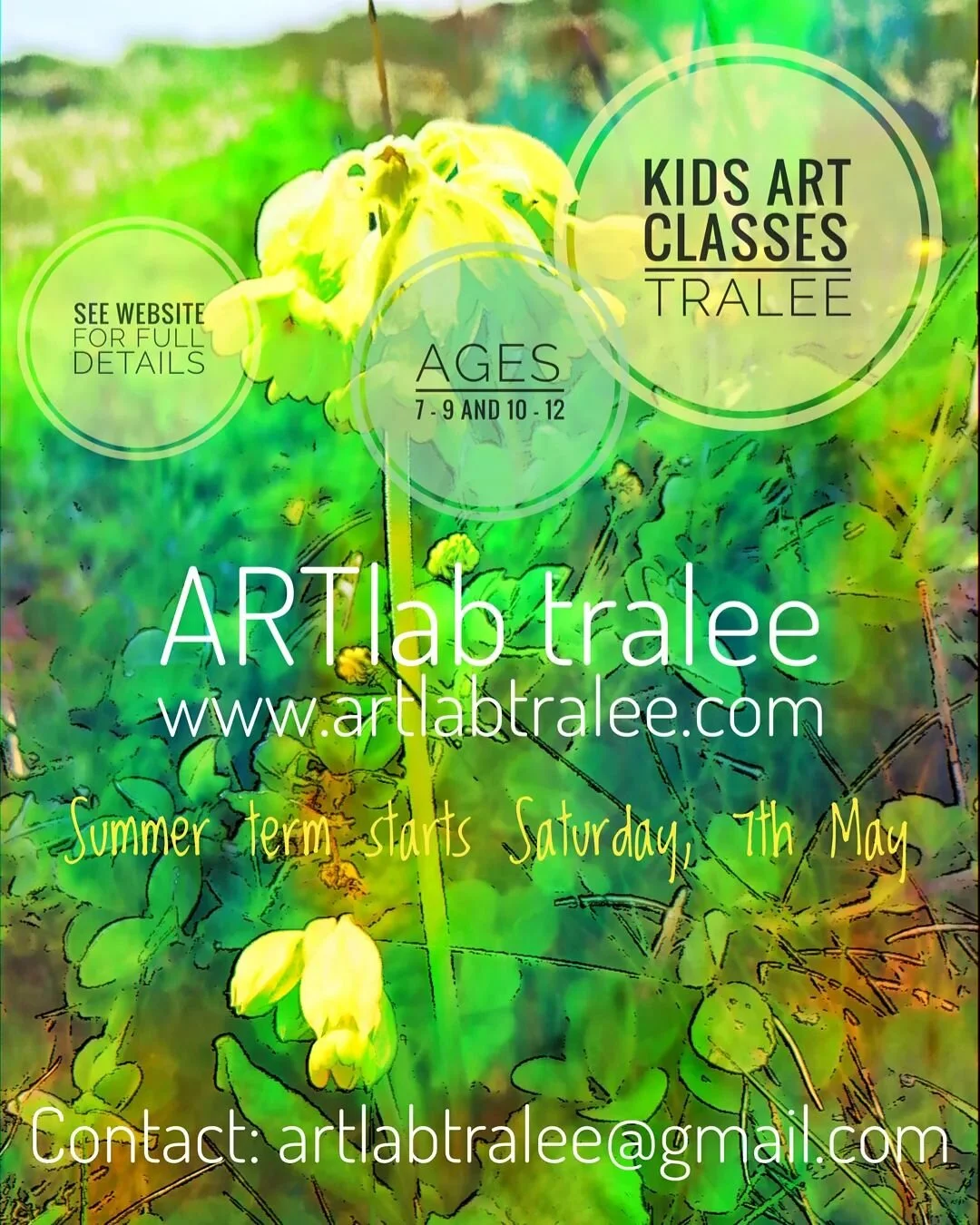 Kids art, craft and design classes, ages 7- 9 years and 10 - 12 years. New course starting Saturday, 7th May. Runs for 8 weeks. Full details and Booking at www.artlabtralee.com

#kidsartclasses #kerryarts #kerry #kerrycountyarts #traleearts #tralee #
