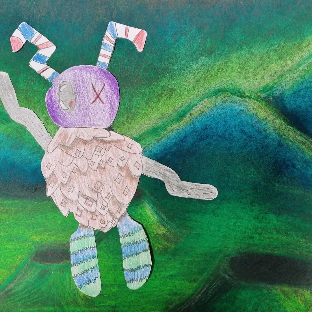 The Red Deer aliens are looking for something in chalk pastel landscapes. Hope they're not looking for each other!!!

#kidsartclasses #kerryarts #kerry #kerrycountyarts #traleearts #tralee #traleeart #artclasses #artclassesforkids #chalkpastel #chalk