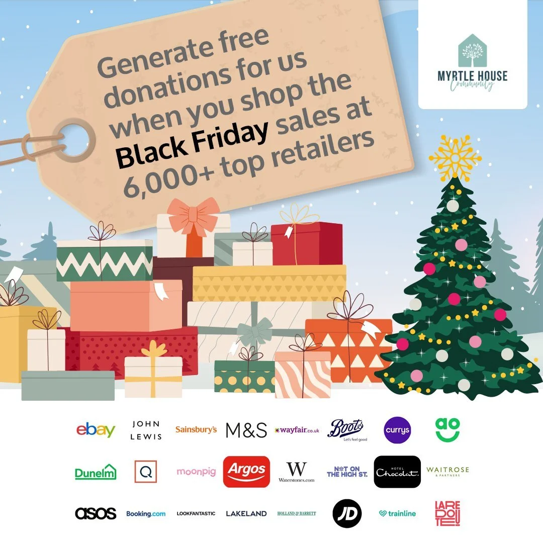 Bagging a Black Friday bargain? Sign up to support us via @giveasyoulive and you could generate free donations on any online purchases you make at over 6,000 top retailers &gt; https://www.giveasyoulive.com/join/myrtle-house-ltd?utm_source=charitytoo
