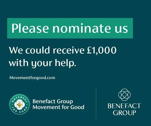 ✨ Help Myrtle House win &pound;1,000! ✨

Myrtle House has the chance to receive a &pound;1,000 Movement for Good Award from Benefact Group&mdash;and we need your support 💚

Benefact Group is giving away over &pound;1 million to charities in 2026, an