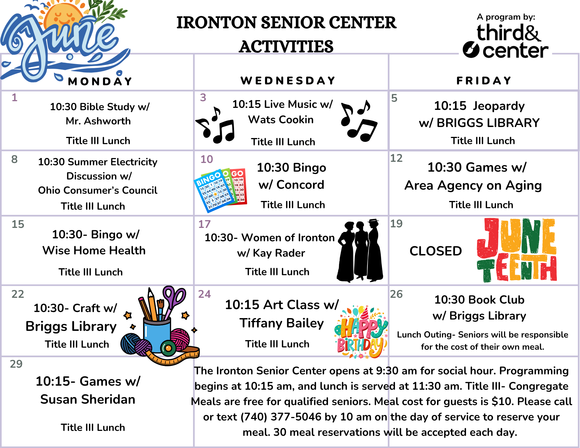 Ironton Senior Center- June 2026